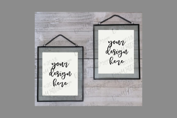 Floating Frames White Duo: Elevate Your Digital Product Displays