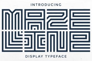 Maze Line: The Display Typeface Redefining Futuristic Design
