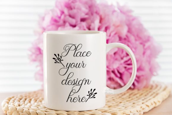 Mockup Romantic Mug Smart Stock Photo: A Practical Tool for Showcasing Your Designs