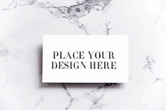 Realistic Business Card Mock Up Visit Stock Photo for Modern Branding