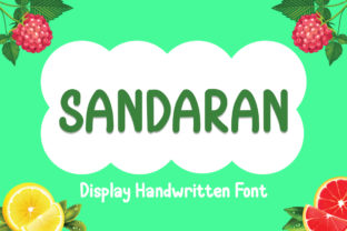 Sandaran: A Cheerful Handwritten Display Typeface